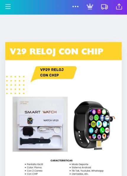 Reloj Inteligente c/chip