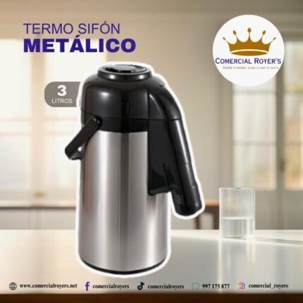 Thermo sifon Acero inoxidable Cap. 3 Litros.